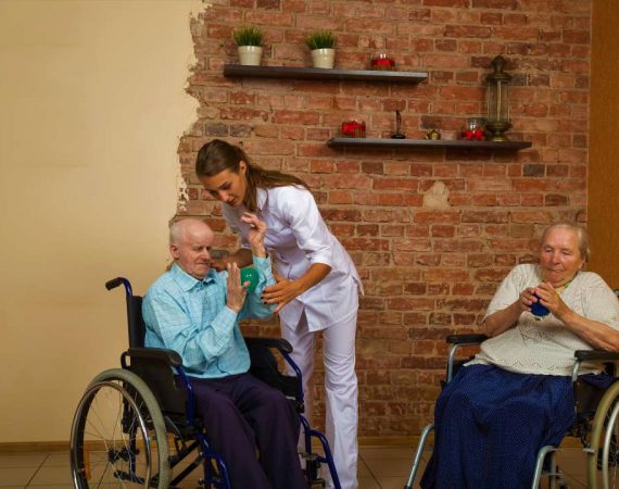 Elderly couple receive live in care in Bristol